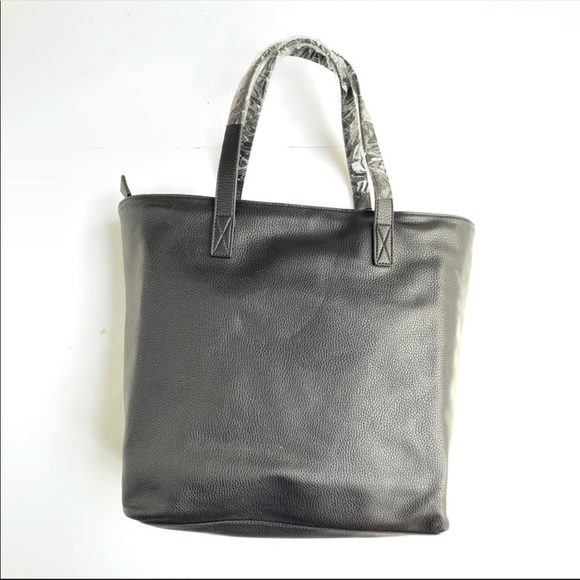 NWT Fawn Design Original Tote Black Faux Leather - Picture 3 of 7
